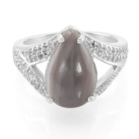 Anello in argento con Agata Botswana