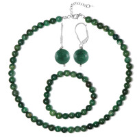 Parure in argento con Giada