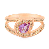 Anello in oro con Zaffiro Rosa