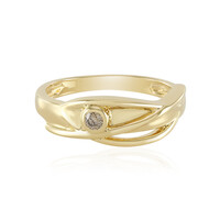 Anello in argento con Diamante Cioccolato I2