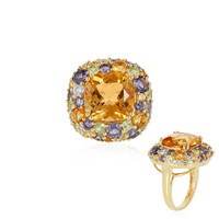 Anello in argento con Citrino