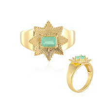 Anello in argento con Smeraldo Colombiano