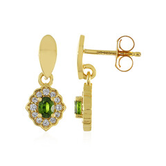 Orecchini in argento con Zircone Ceylon Verde