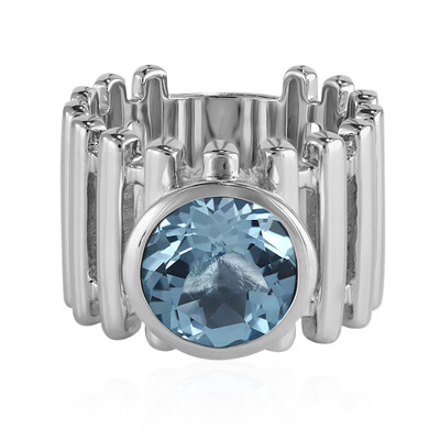 Anello in argento con Topazio Blu Cielo
