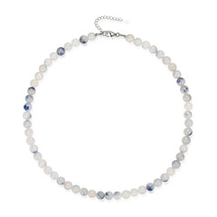 Collana in argento con Quarzo Dumortierite