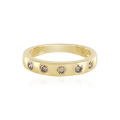 Anello in argento con Diamante Cioccolato I2