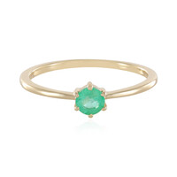 Anello in oro con Smeraldo Colombiano