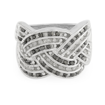 Anello in argento con Diamante Nero