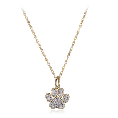 Collana in argento con Diamante I3 (I)