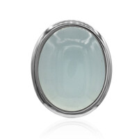 Ciondolo in argento con Calcedonio Blu