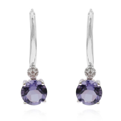 Orecchini in argento con Quarzo Mirtillo