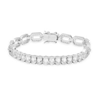 Bracciale in argento con Topazio Bianco