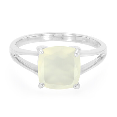 Anello in argento con Pietra di Luna Bianca