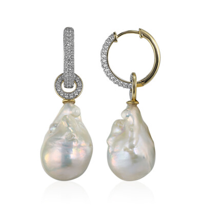 Orecchini in oro con Perla di Acqua Dolce (TPC)