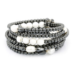 Bracciale in argento con Ematite (Dallas Prince Designs)