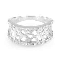 Anello in argento con Diamante