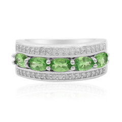 Anello in argento con Tsavorite