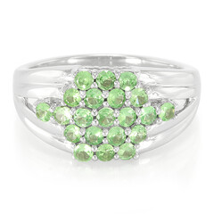 Anello in argento con Tsavorite