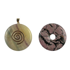 Accessorio in argento con Rodonite