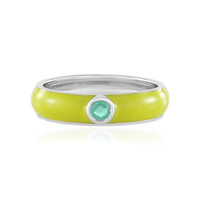 Anello in argento con Smeraldo Colombiano