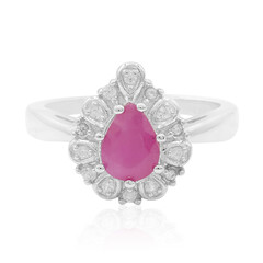 Anello in argento con Rubino Mozambico