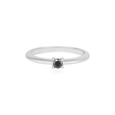 Anello in argento con Diamante Nero