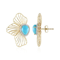 Orecchini in oro con Turchese Sleeping Beauty (Ornaments by de Melo)