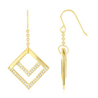 Orecchini placcati in oro con Zircone