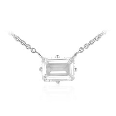Collana in argento con Topazio Bianco