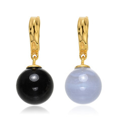 Ciondolo in argento con Agata Lace Blu