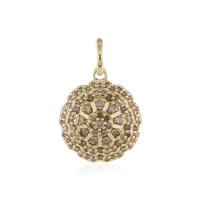 Ciondolo in oro con Diamante Champagne I2 (de Melo)