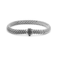 Bracciale in argento con Spinello Nero (Nan Collection)