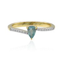 Anello in oro con Grandidierite (AMAYANI)
