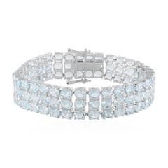 Bracciale in argento con Topazio Blu Cielo