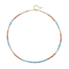 Collana in argento con Zircone Cognac