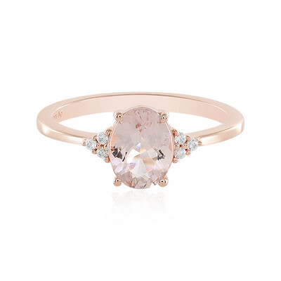 Anello in argento con Morganite