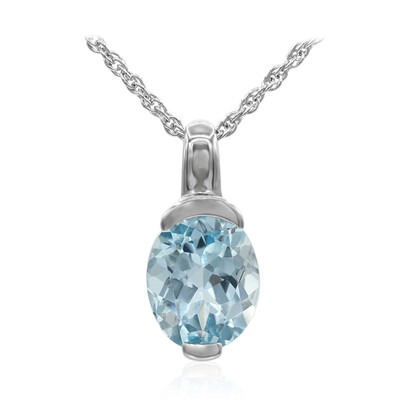 Collana in argento con Topazio Blu Cielo