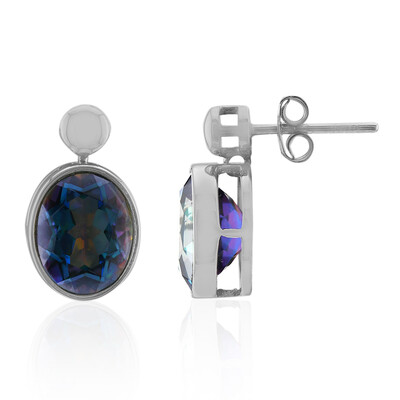 Orecchini in argento con Quarzo Mistico Blu