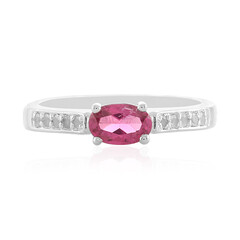 Anello in argento con Tormalina Rosa