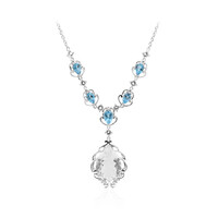 Collana in argento con Topazio Bianco
