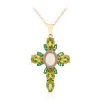 Collana in argento con Opale di Welo