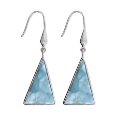 Orecchini in argento con Larimar