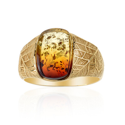 Anello in argento con Ambra Baltica (dagen)