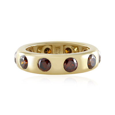 Anello in oro con Diamante Rosso I2 (de Melo)