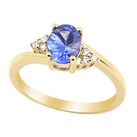 Anello in oro con Tanzanite AAA