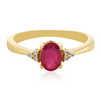 Anello in argento con Rubino del Madagascar