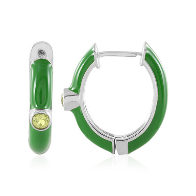 Orecchini in argento con Peridoto