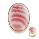Anello in argento con Rodocrosite (Bali Barong)