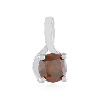 Ciondolo in oro con Diamante Rosso I2