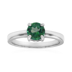 Anello in argento con Topazio Verde Farfalla